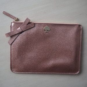 ✨glitter kate spade patent pouch